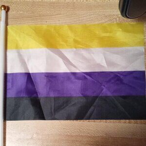 4"6" Non-binary Pride Flag